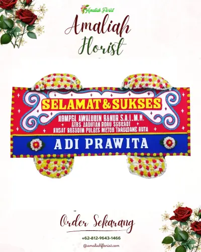 Karangan Bunga Ucapan Selamat di Sindulang