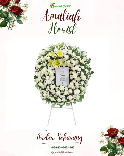 Krans Bunga Duka Cita di Sindulang